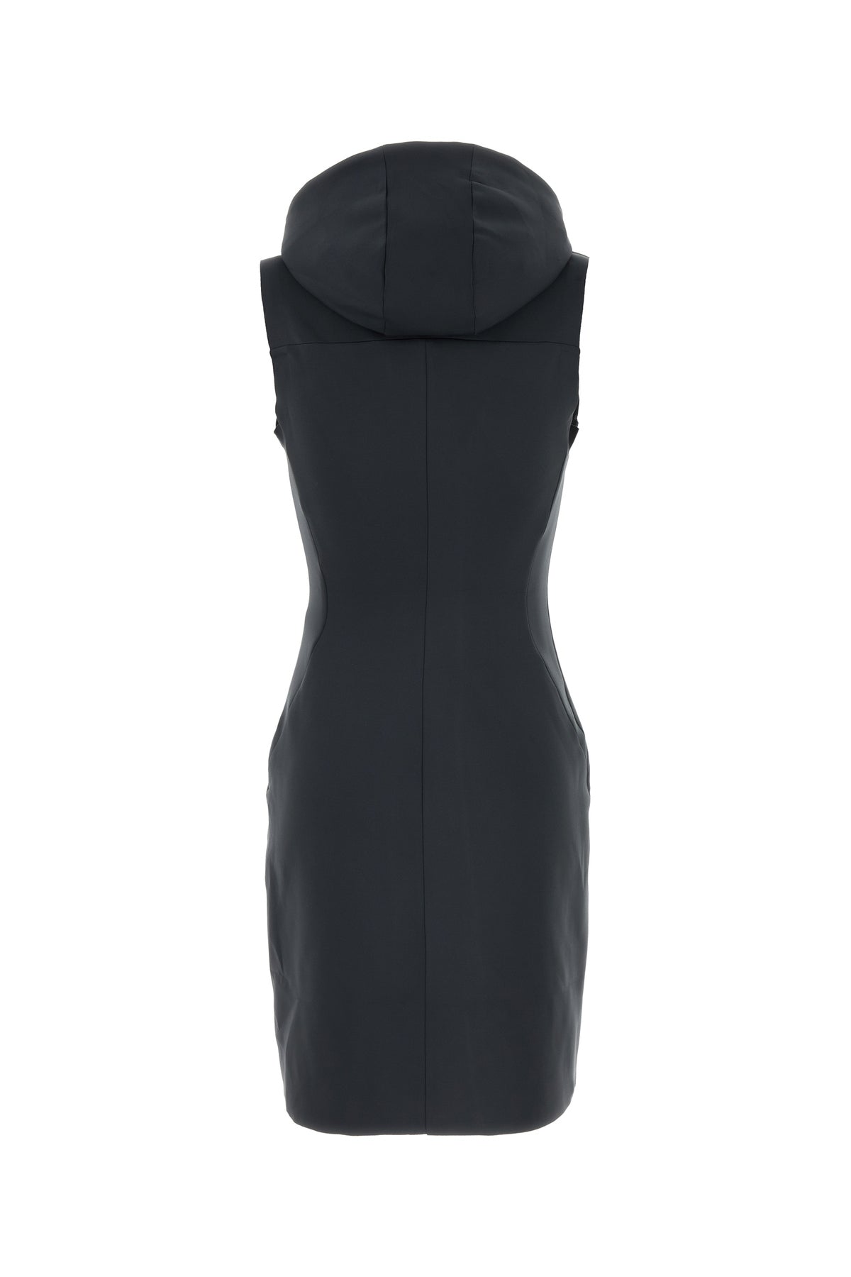 K-Way Mini abito Hoodress in scuba grafite, view 2