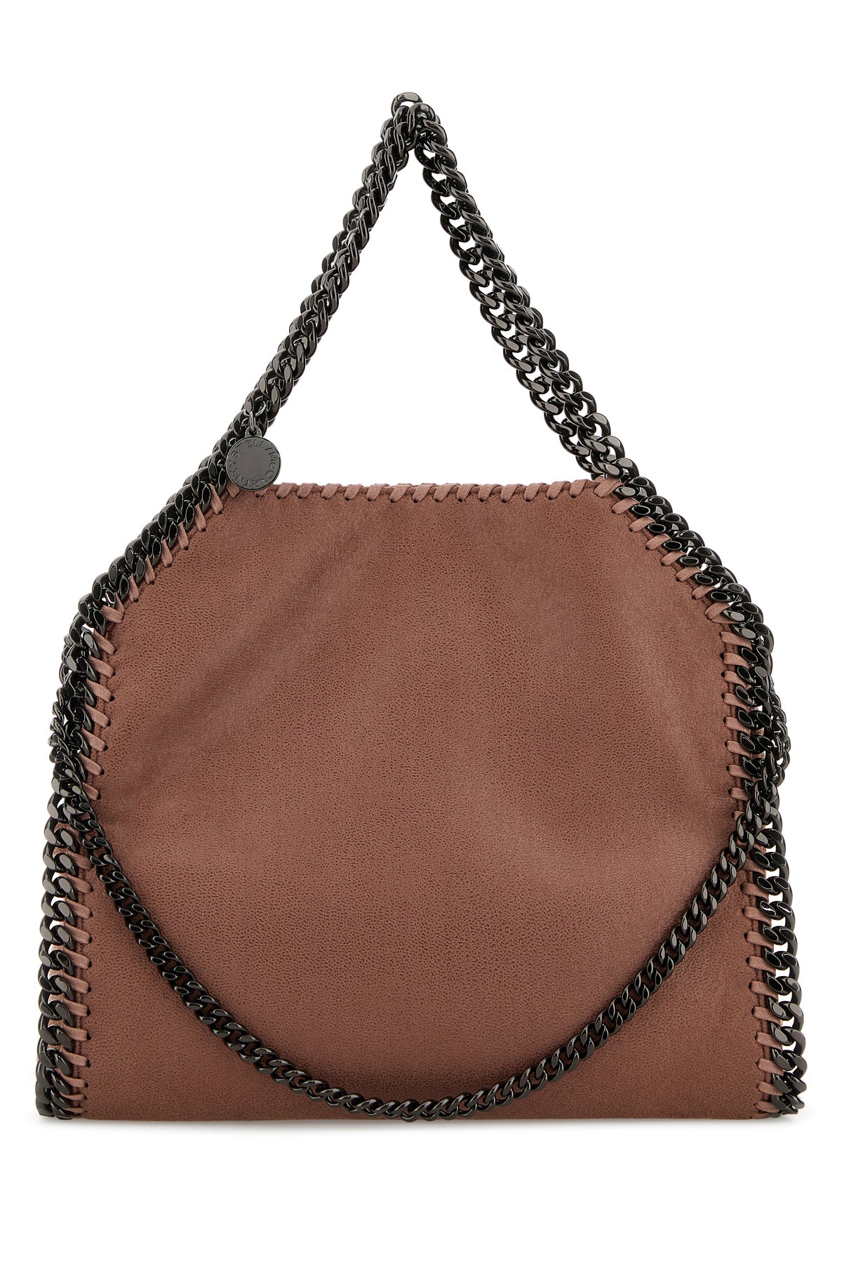 Stella McCartney Borsa a mano Falabella mini in shaggy deer rosa antico