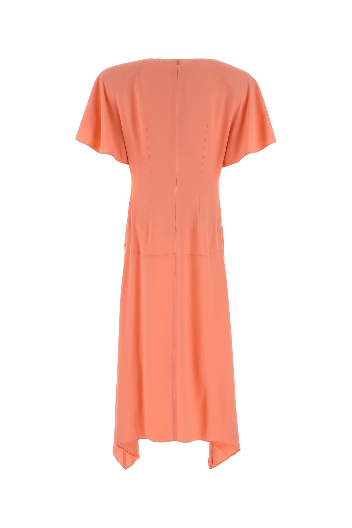 Stella McCartney Abito in raso salmone, view 2