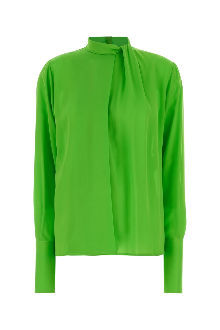Tom Ford Blusa in georgette verde fluo