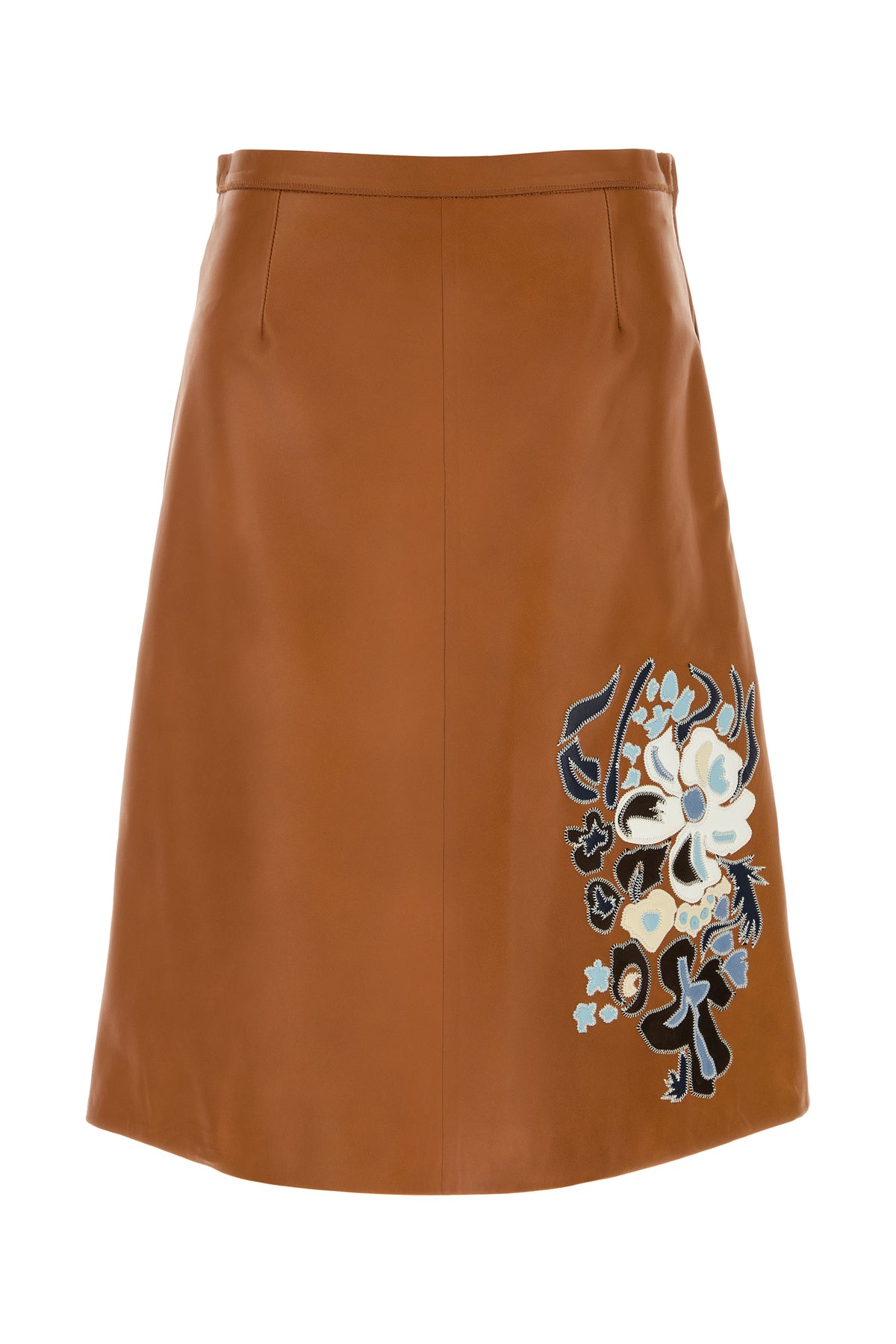 Marni Gonna in pelle caramello