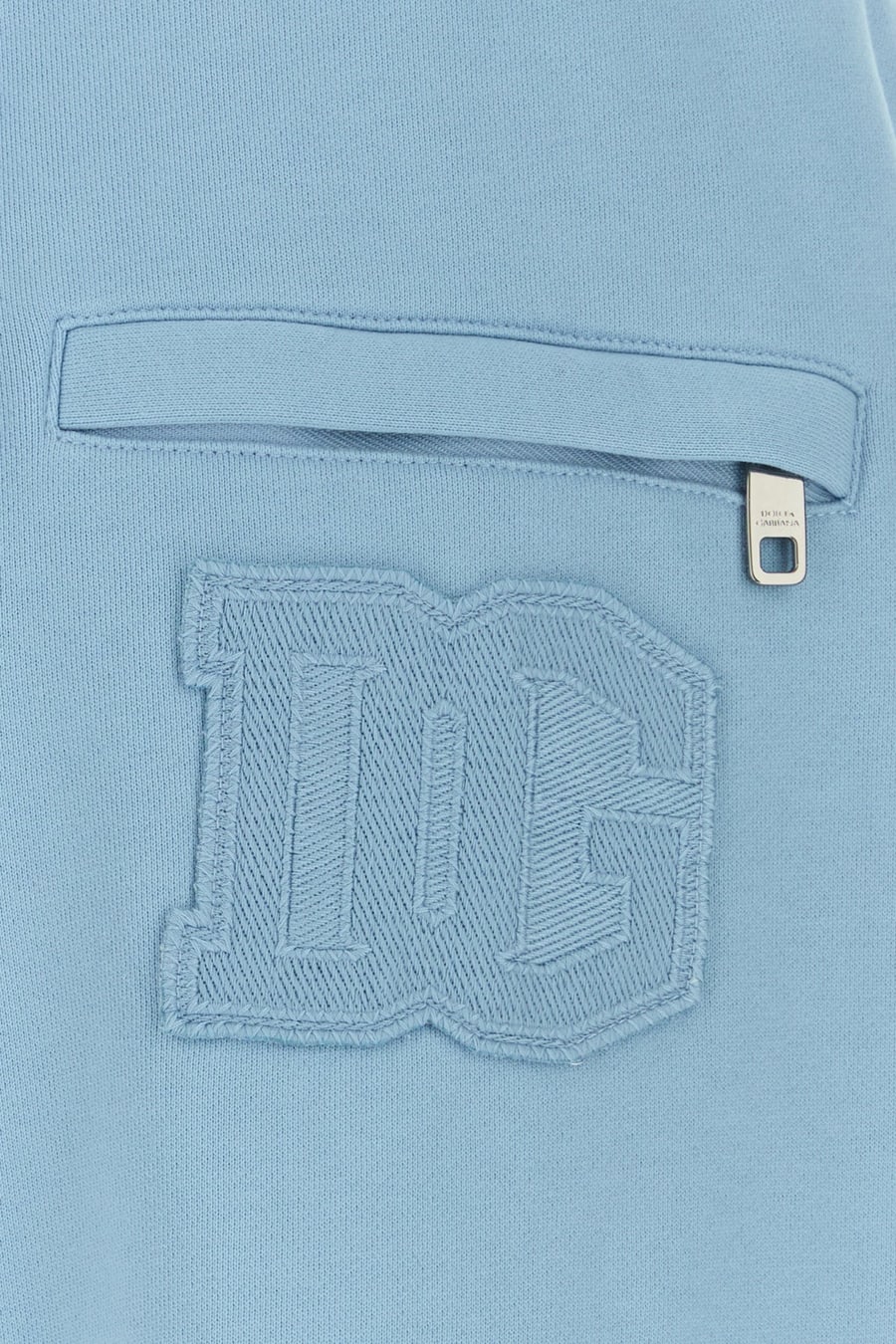 Dolce & Gabbana Pantalone jogging in cotone azzurro, view 5