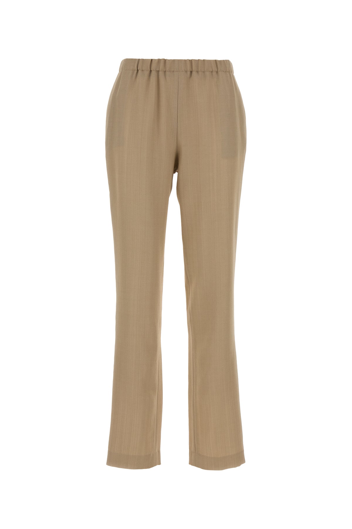 LOULOU DE SAISON Pantalone Scot in jersey capuccino