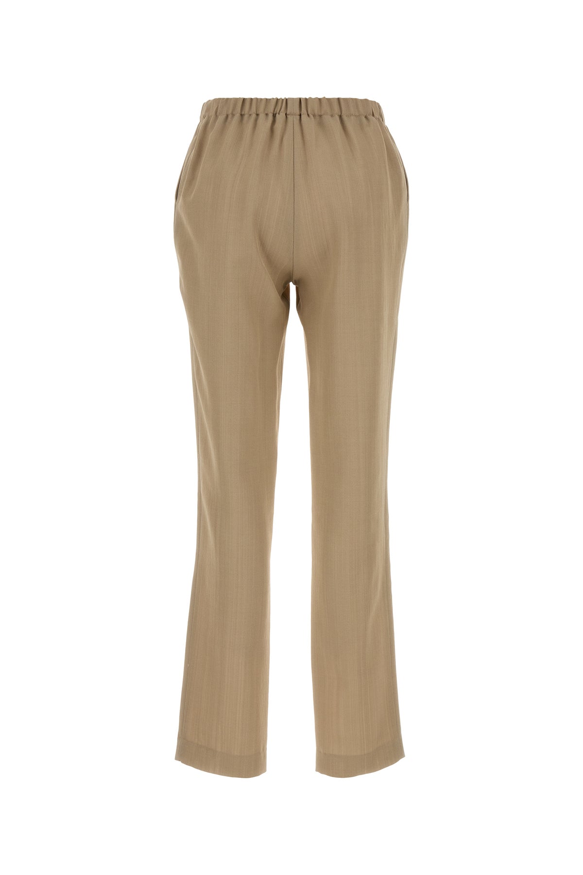 LOULOU DE SAISON Pantalone Scot in jersey capuccino, view 2