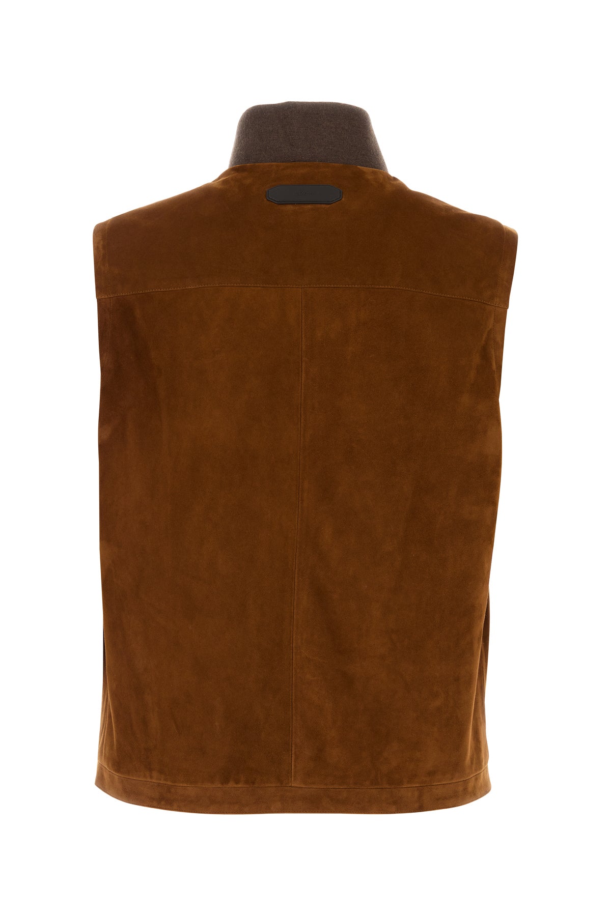 BRIONI Giacca in pelle scamosciata marrone, view 2