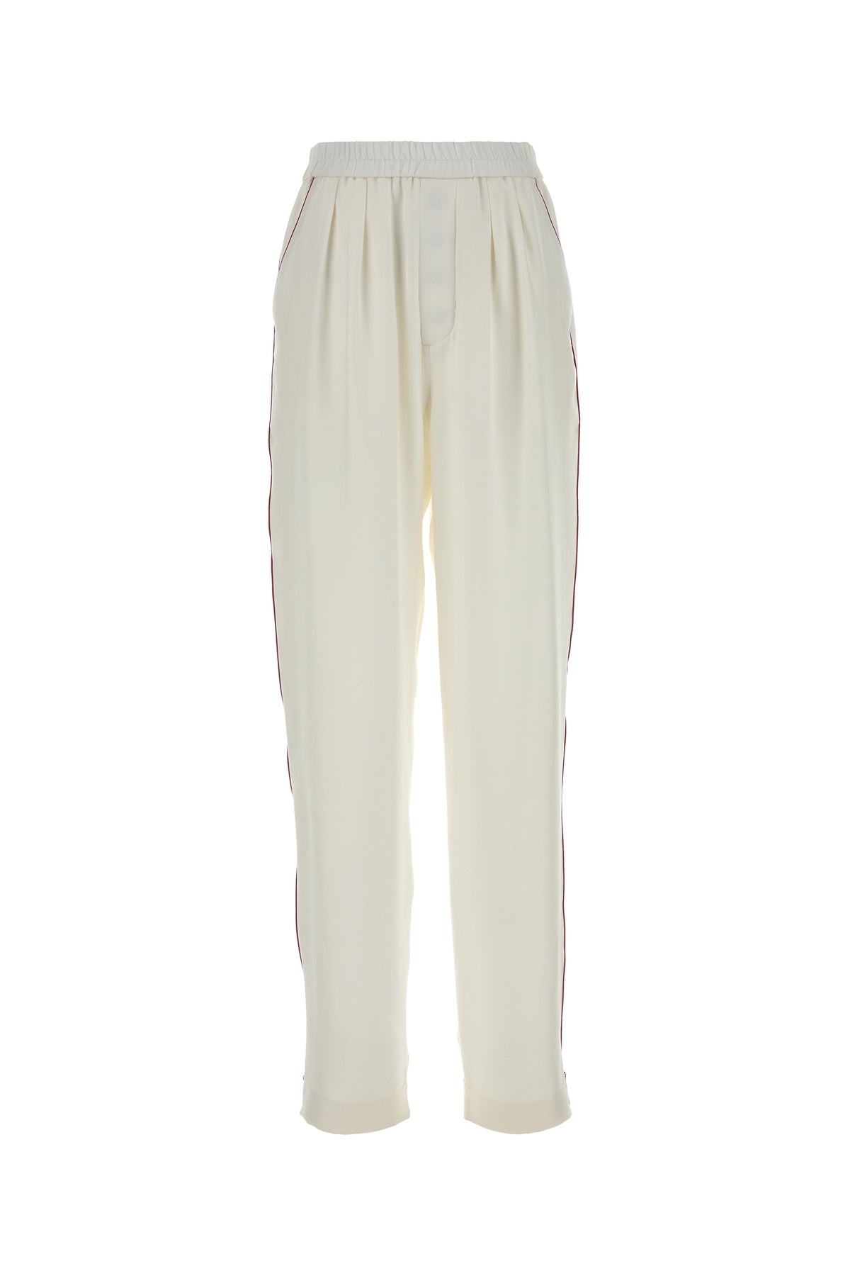Tom Ford Pantalone pigiama in seta bianca
