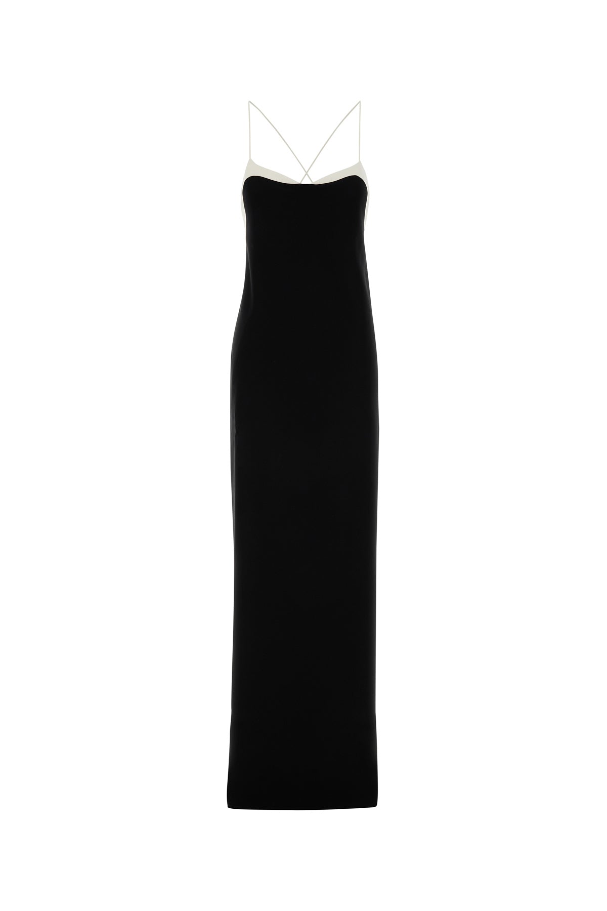 Tom Ford Abito lungo in georgette stretch nero