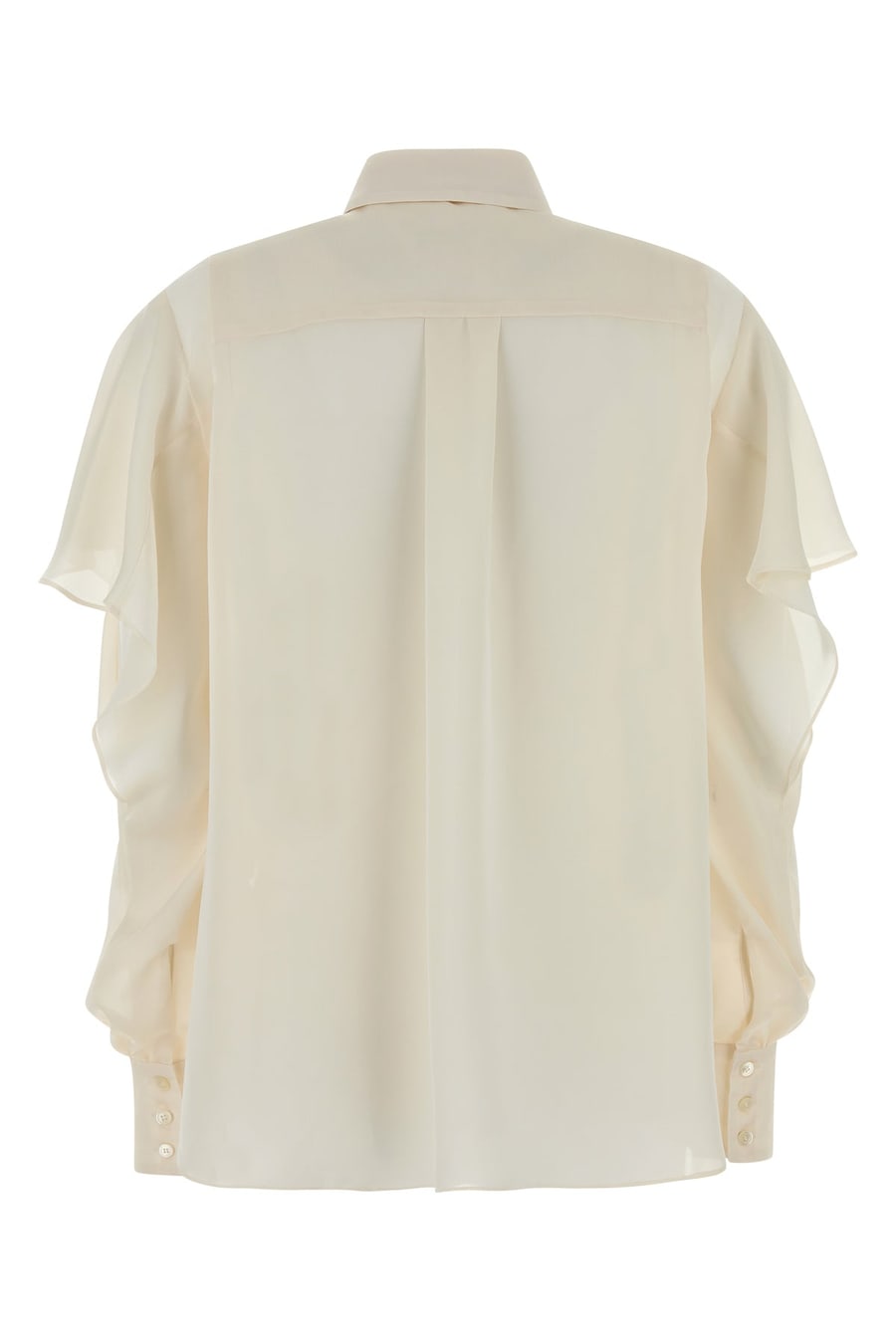 SACAI Camicia in raso crema, view 2
