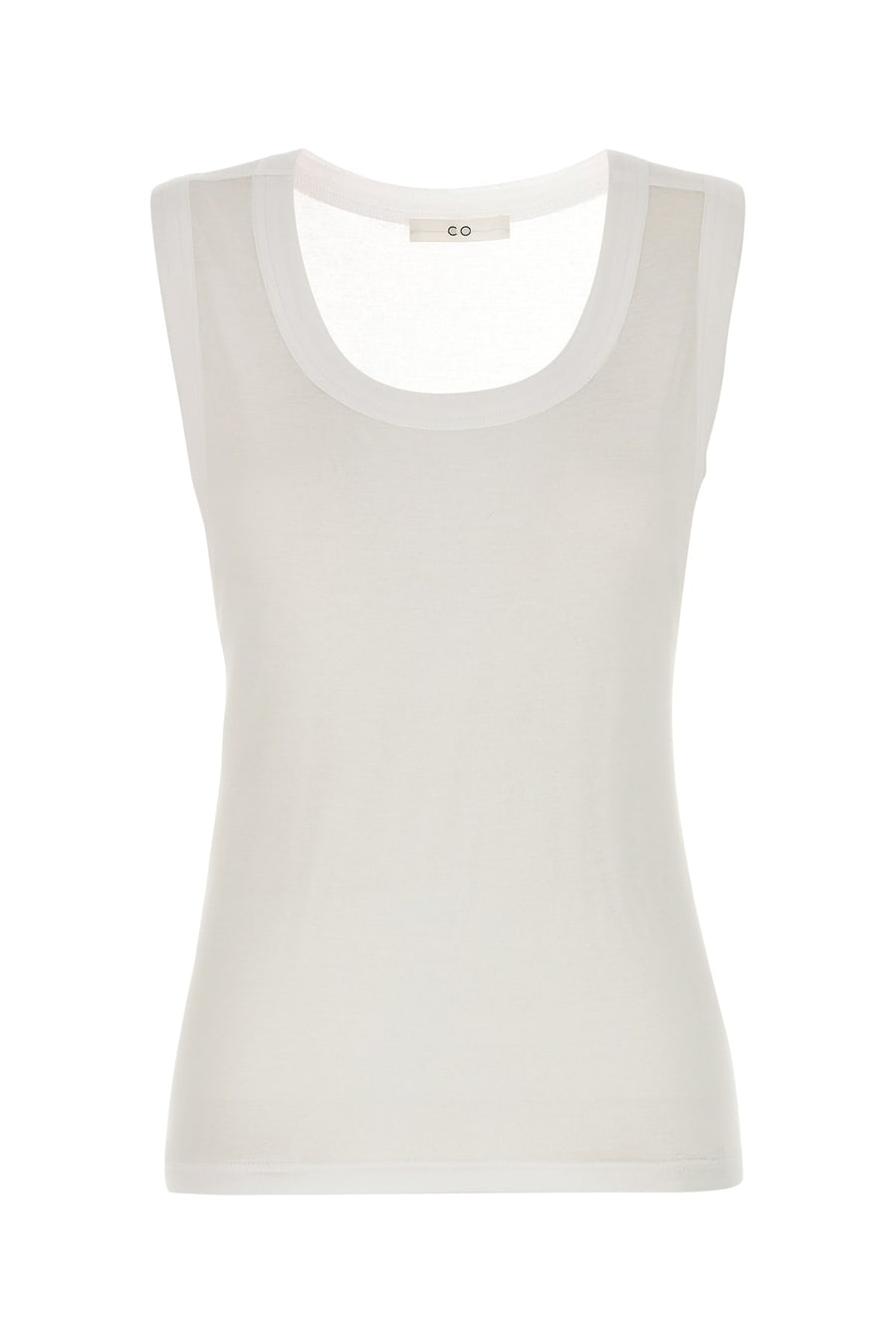 CO Canotta in cotone bianco