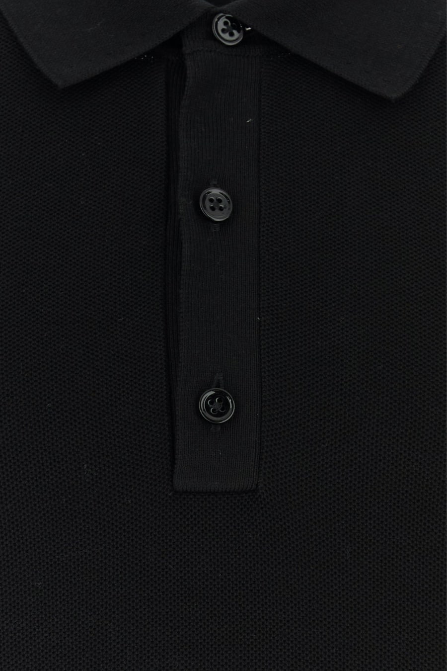 Tom Ford Polo in misto seta nera, view 3