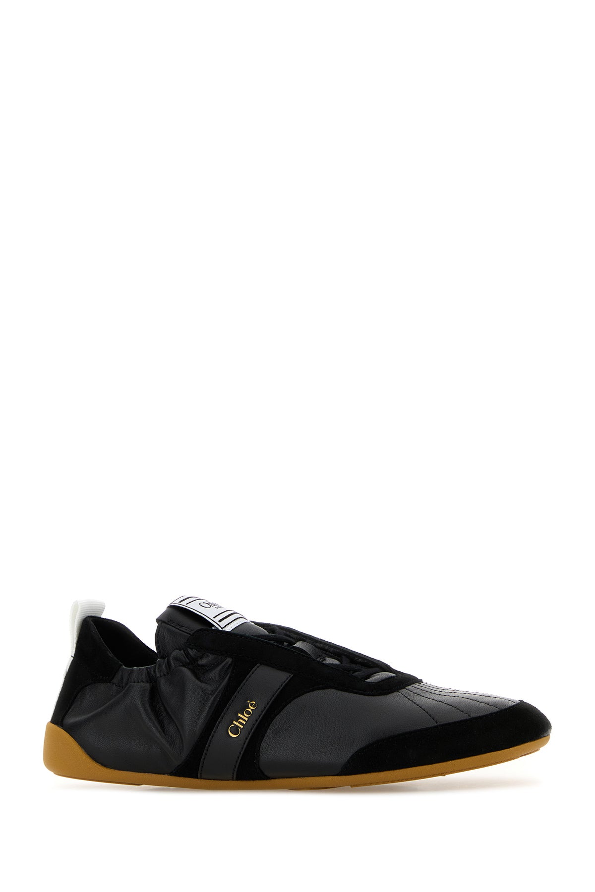 Chloé Sneakers Chloè Kick in pelle nera, view 2