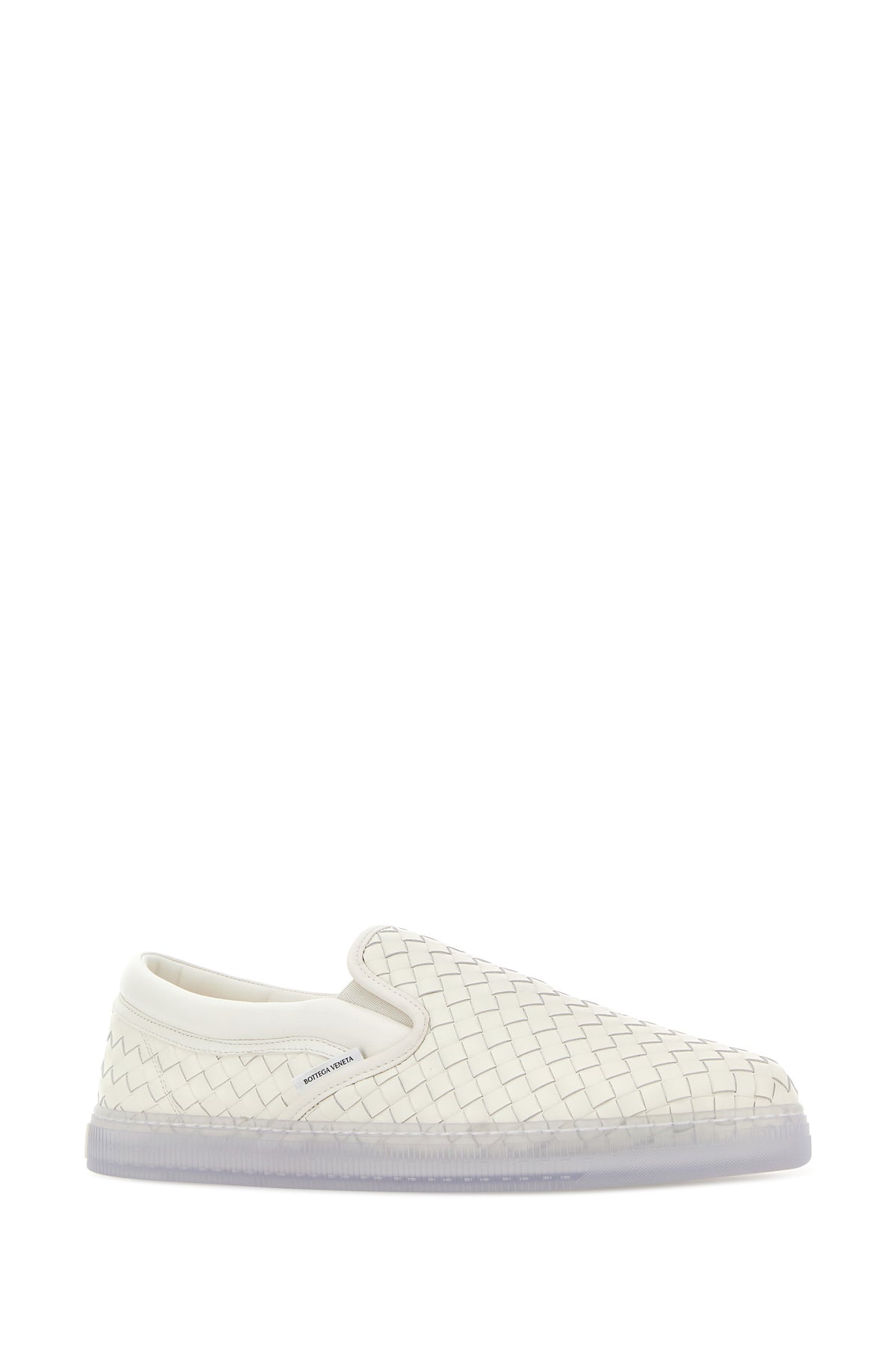 Bottega Veneta Sneakers Serena in pelle bianca, view 2