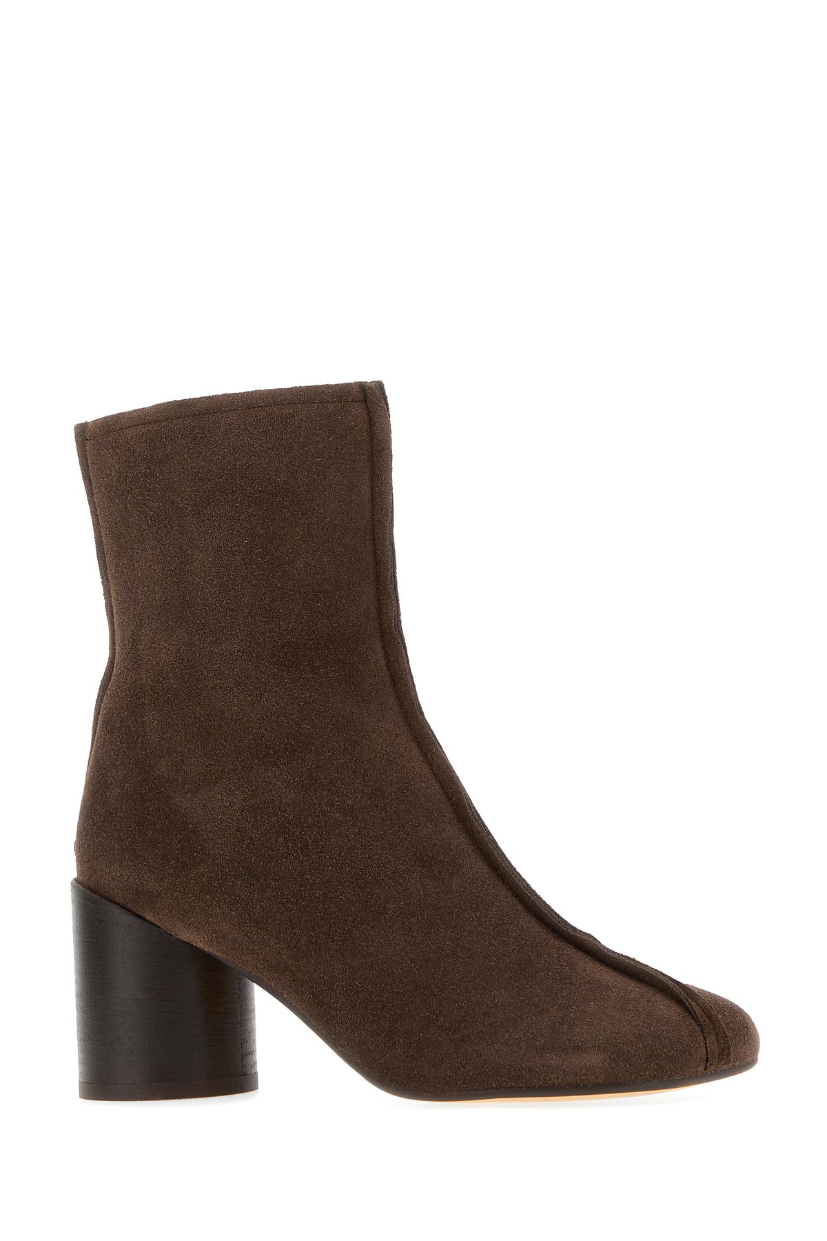 MM6 Maison Margiela Stivaletti Anatomic in pelle scamosciata marrone, view 2