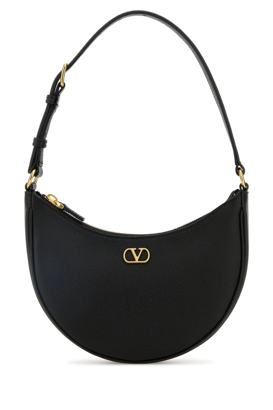 Valentino Garavani Borsa a spalla Vlogo mini in pelle nera