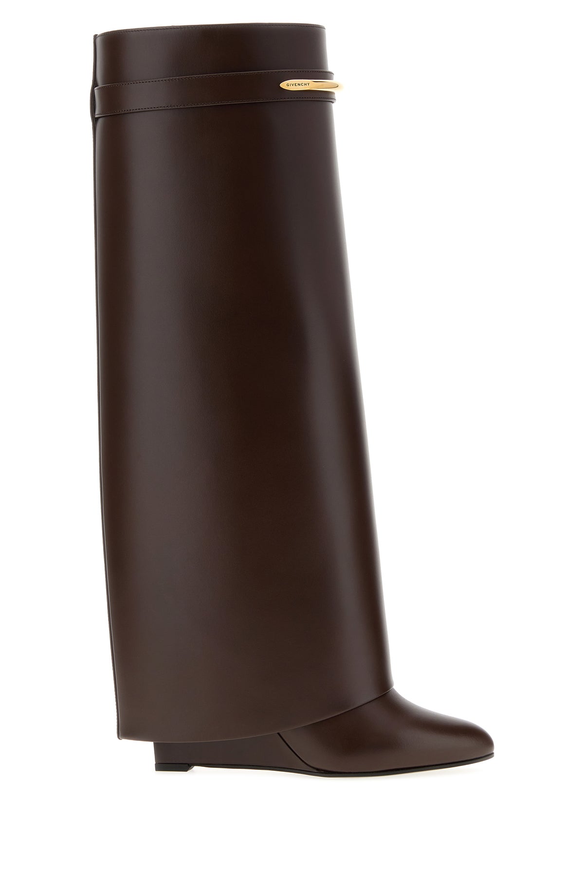 Givenchy Stivali Shark in pelle cioccolato