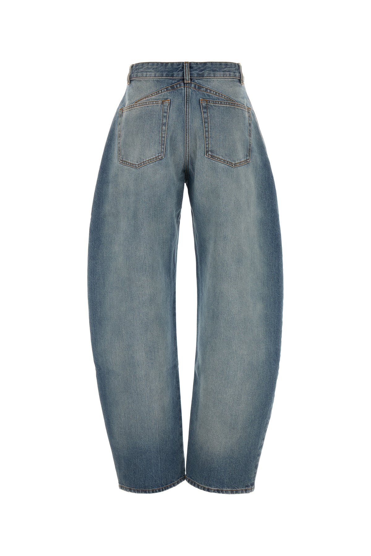 Alaïa Jeans dalla gamba ampia in denim, view 2