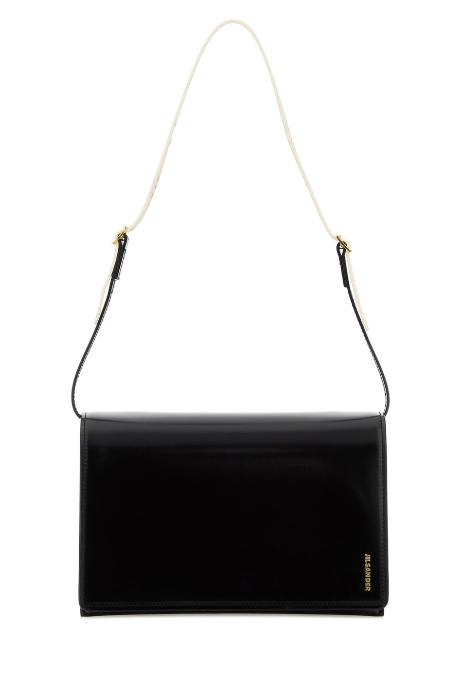 Jil Sander Borsa a spalla File piccola in pelle nera