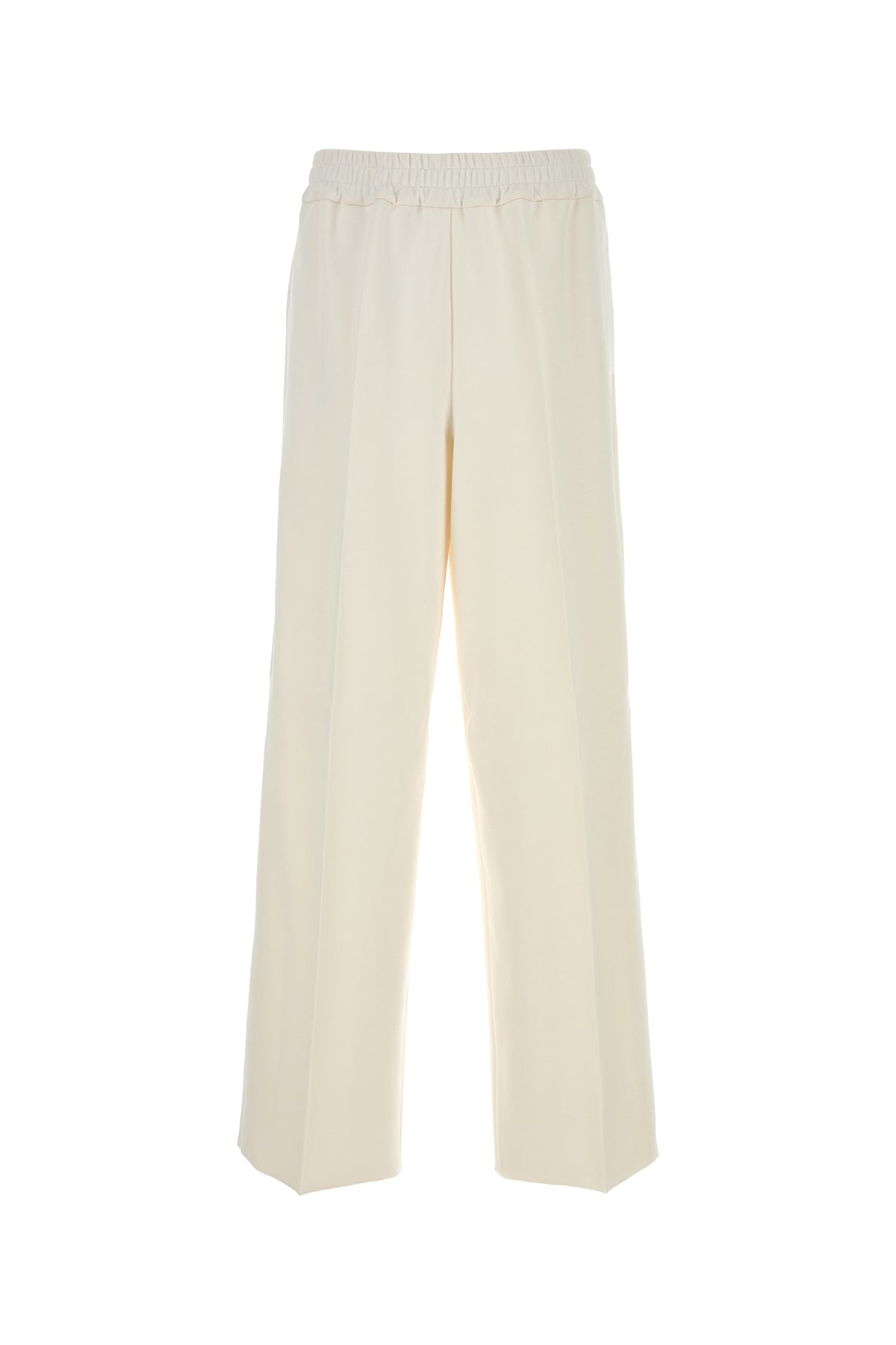 Jil Sander Pantalone in jersey stretch bianco