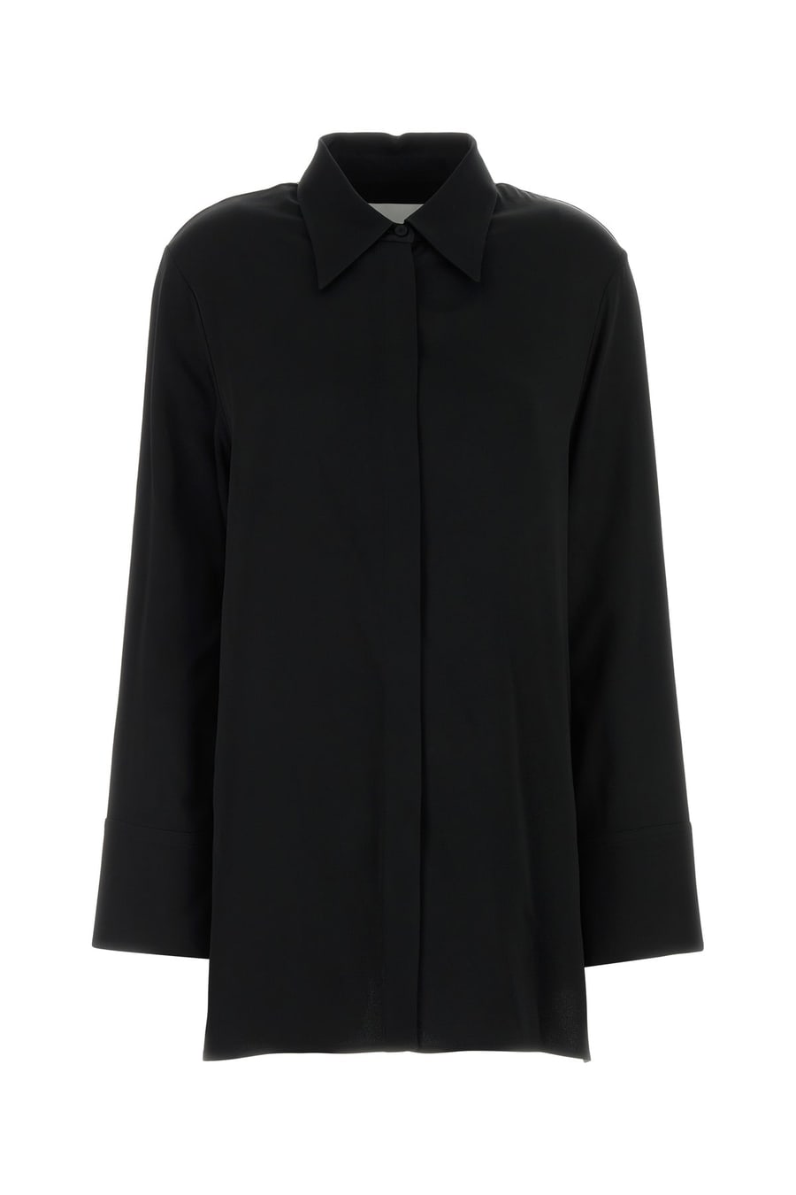 Jil Sander Camicia oversize in raso nero