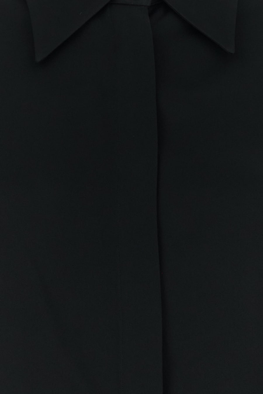 Jil Sander Camicia oversize in raso nero, view 3