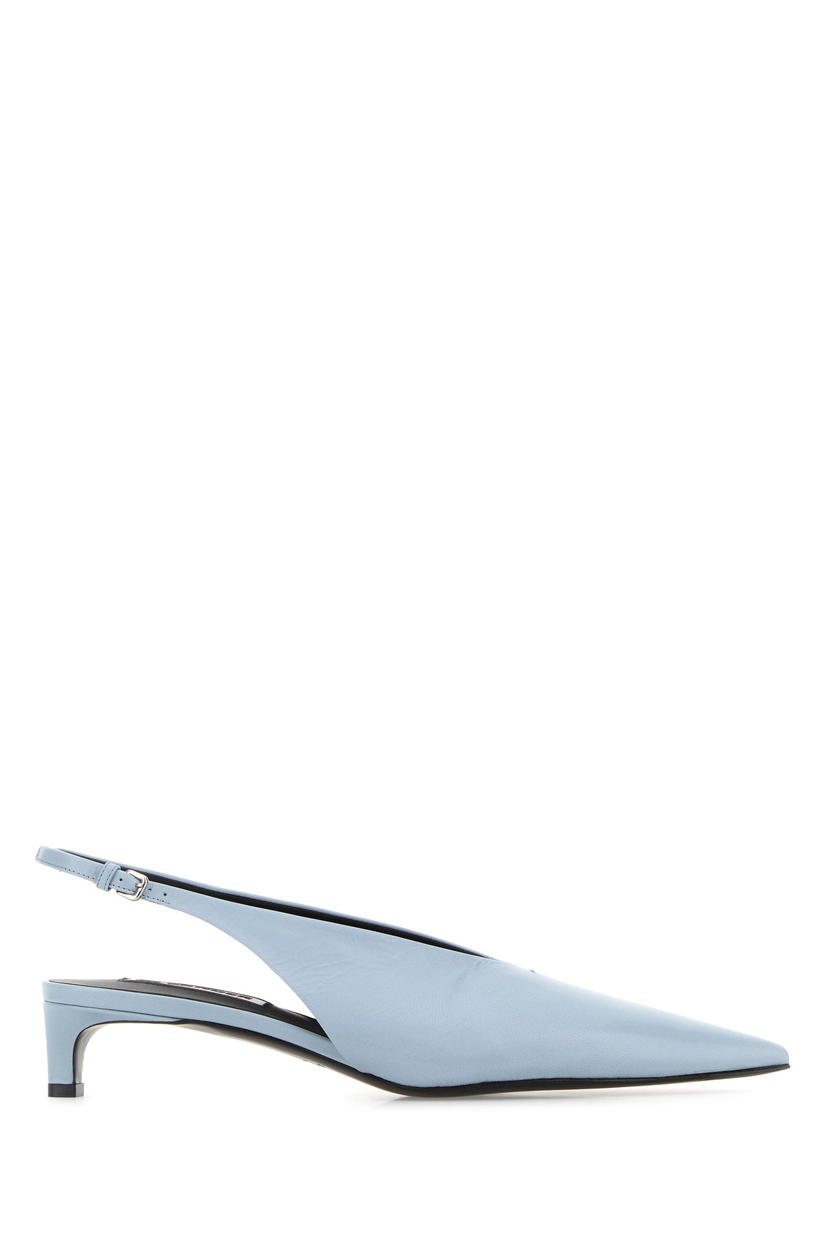 Jil Sander Scarpe con tacco in pelle azzurra