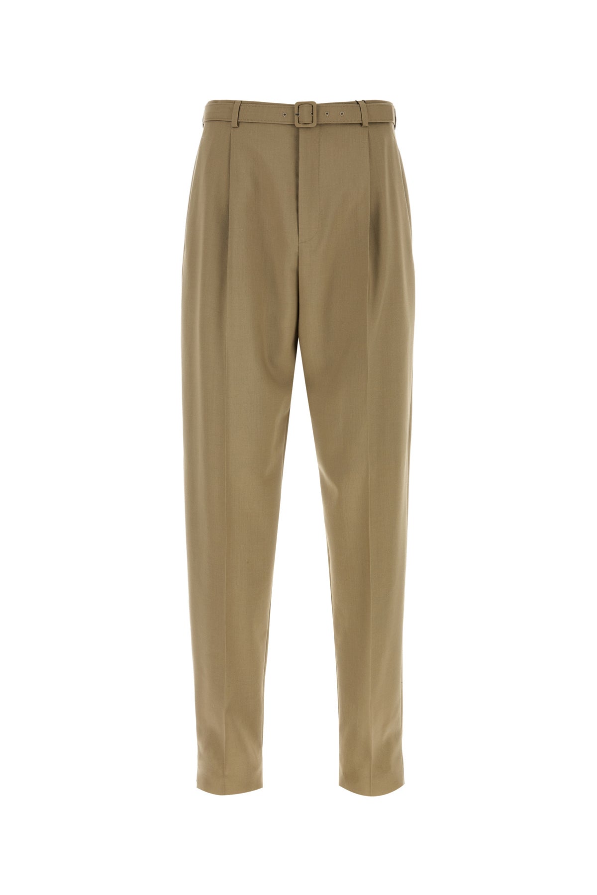 Saint Laurent Pantalone in misto lana cappuccino