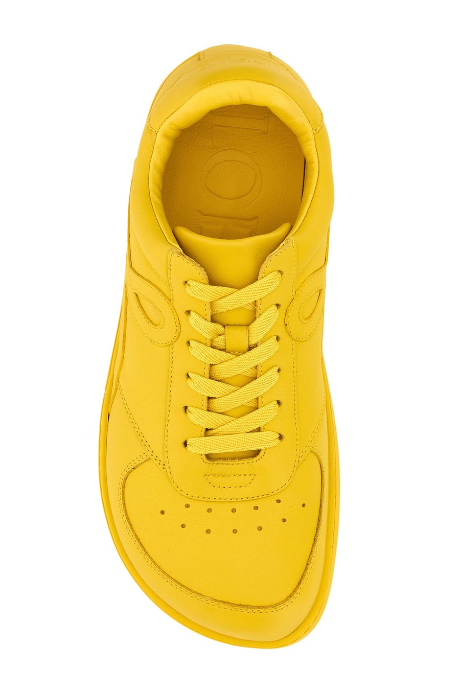 Loewe Sneakers Jambo in pelle gialla, view 4