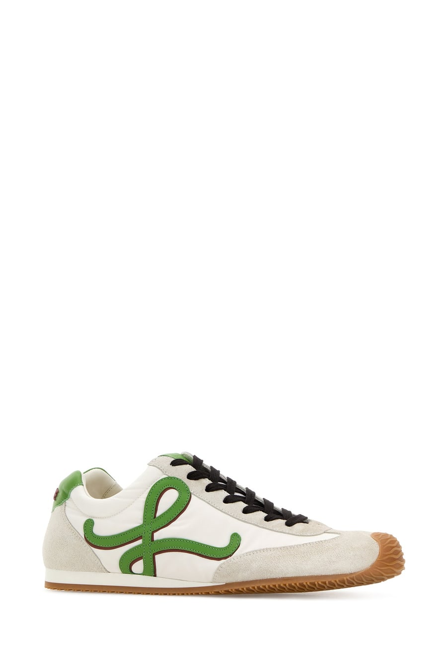 Loewe Sneakers Ballet Runner 2.0 multicolor in tela e pelle scamosciata, view 2