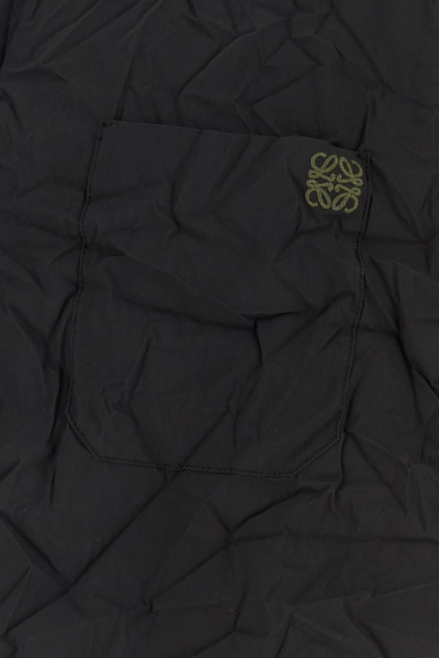 Loewe Camicia in popeline nero, view 3
