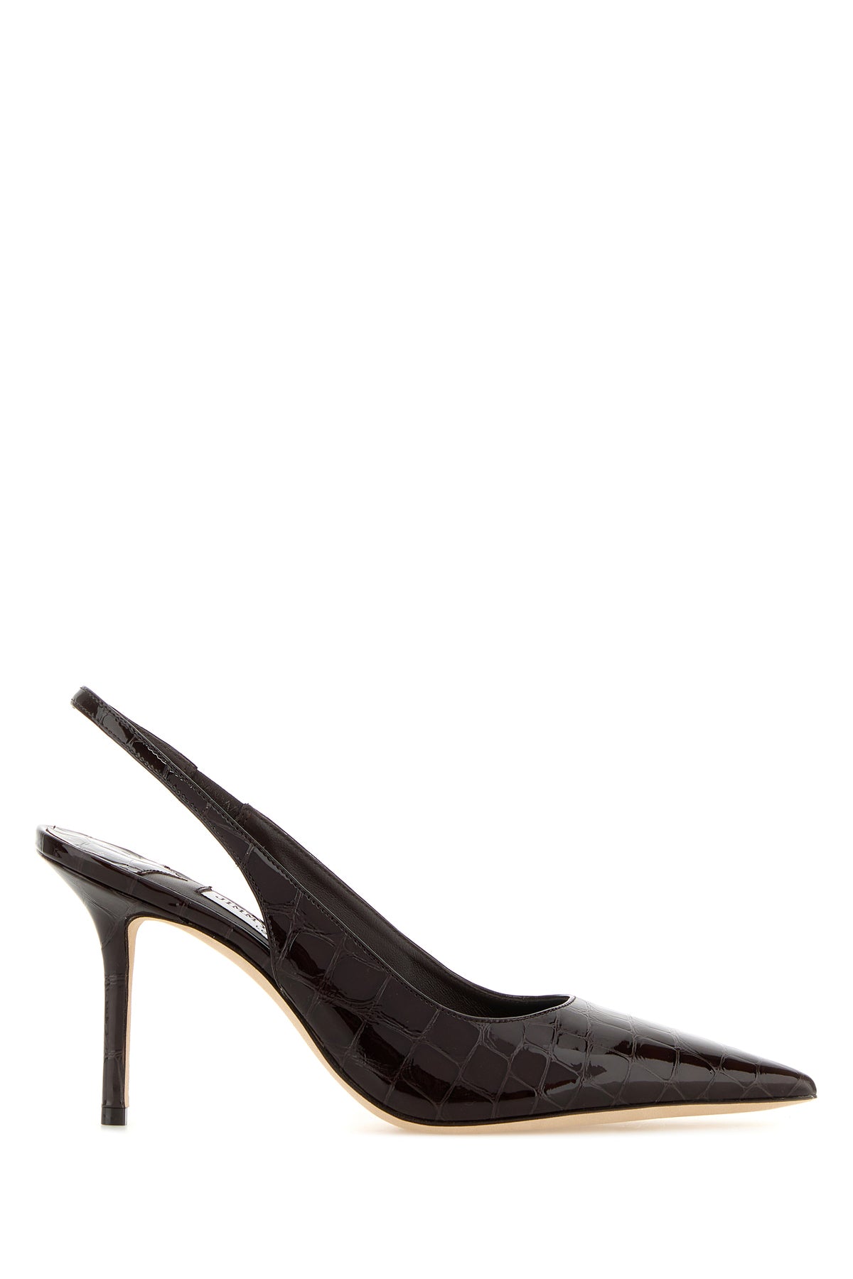 Jimmy Choo Scarpe con tacco Love in pelle testa di moro