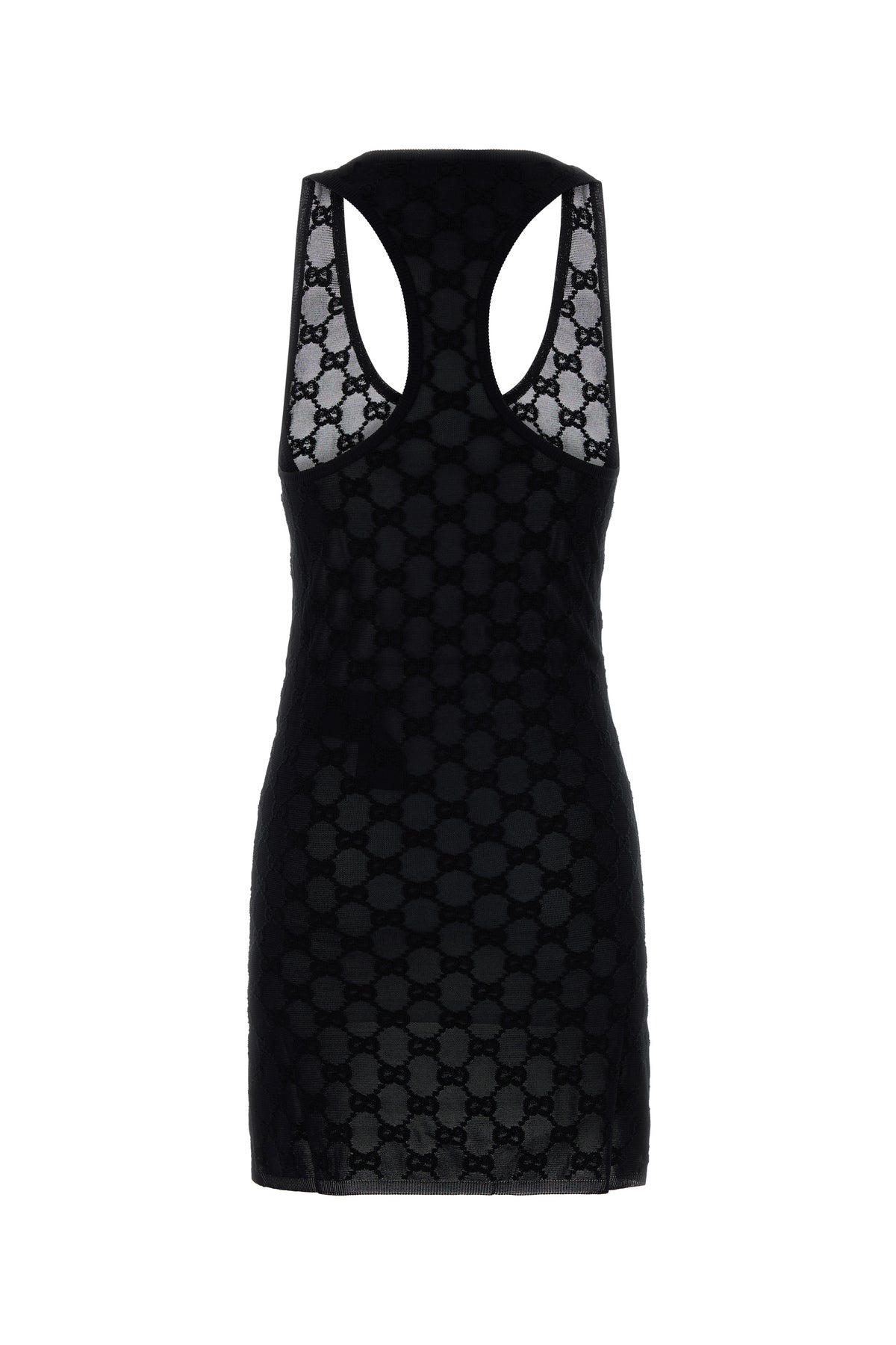 Gucci Abito in misto viscosa blu notte, view 2