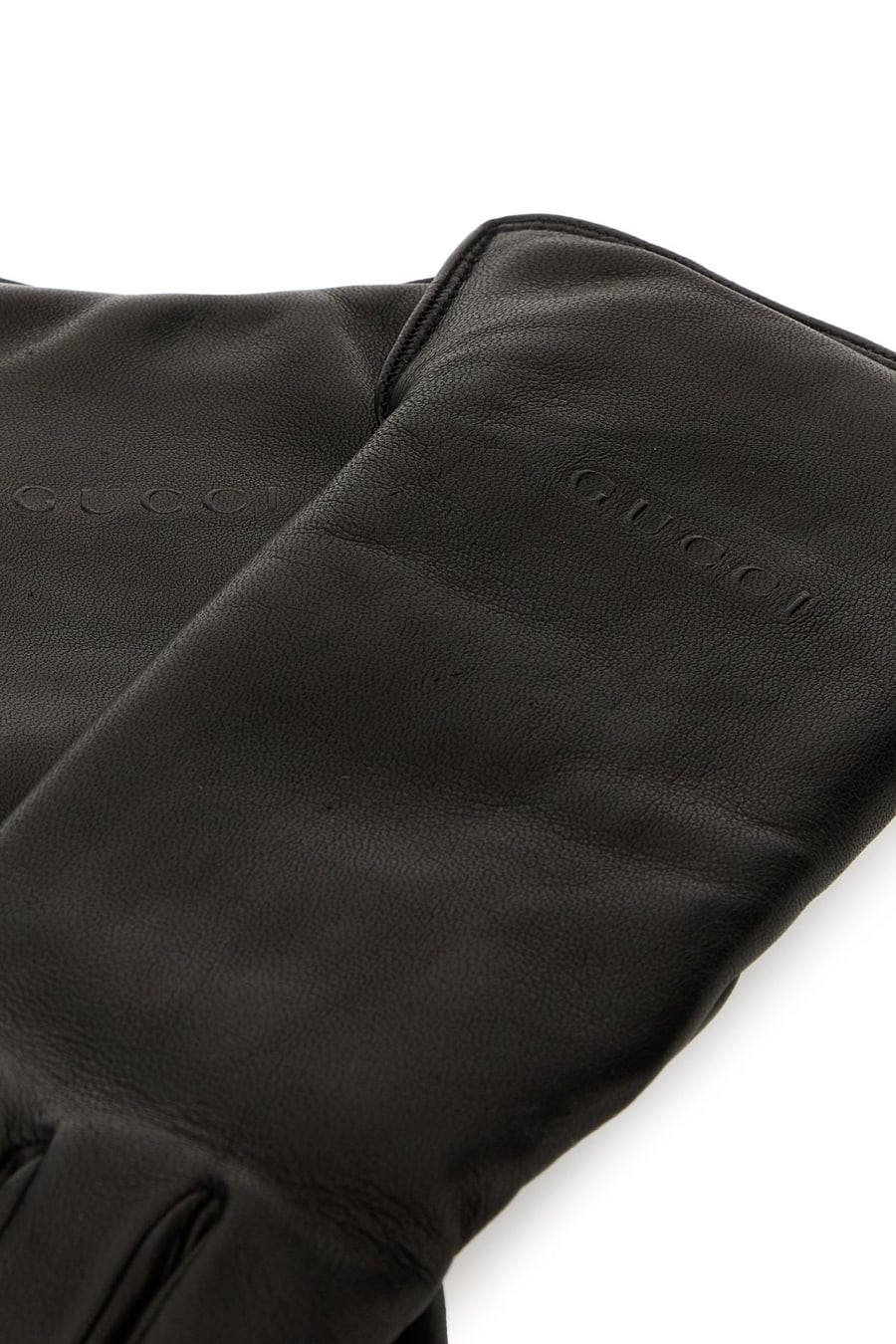 Gucci Guanti in pelle nera, view 2