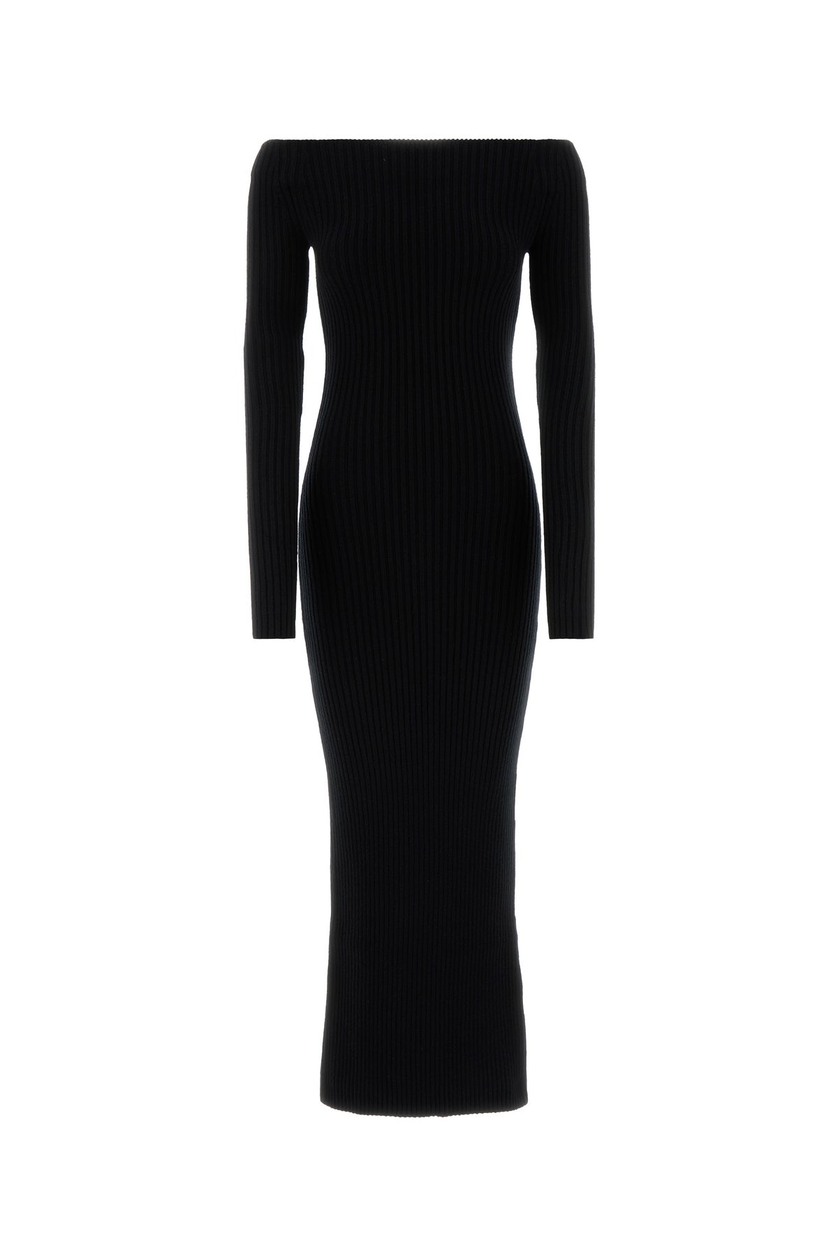 Max Mara Abito Arnesi1234 in misto lana stretch nera