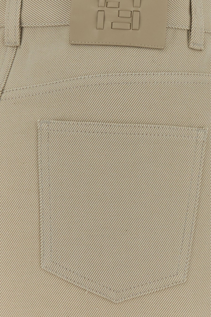 Fendi Minigonna in drill beige, view 3
