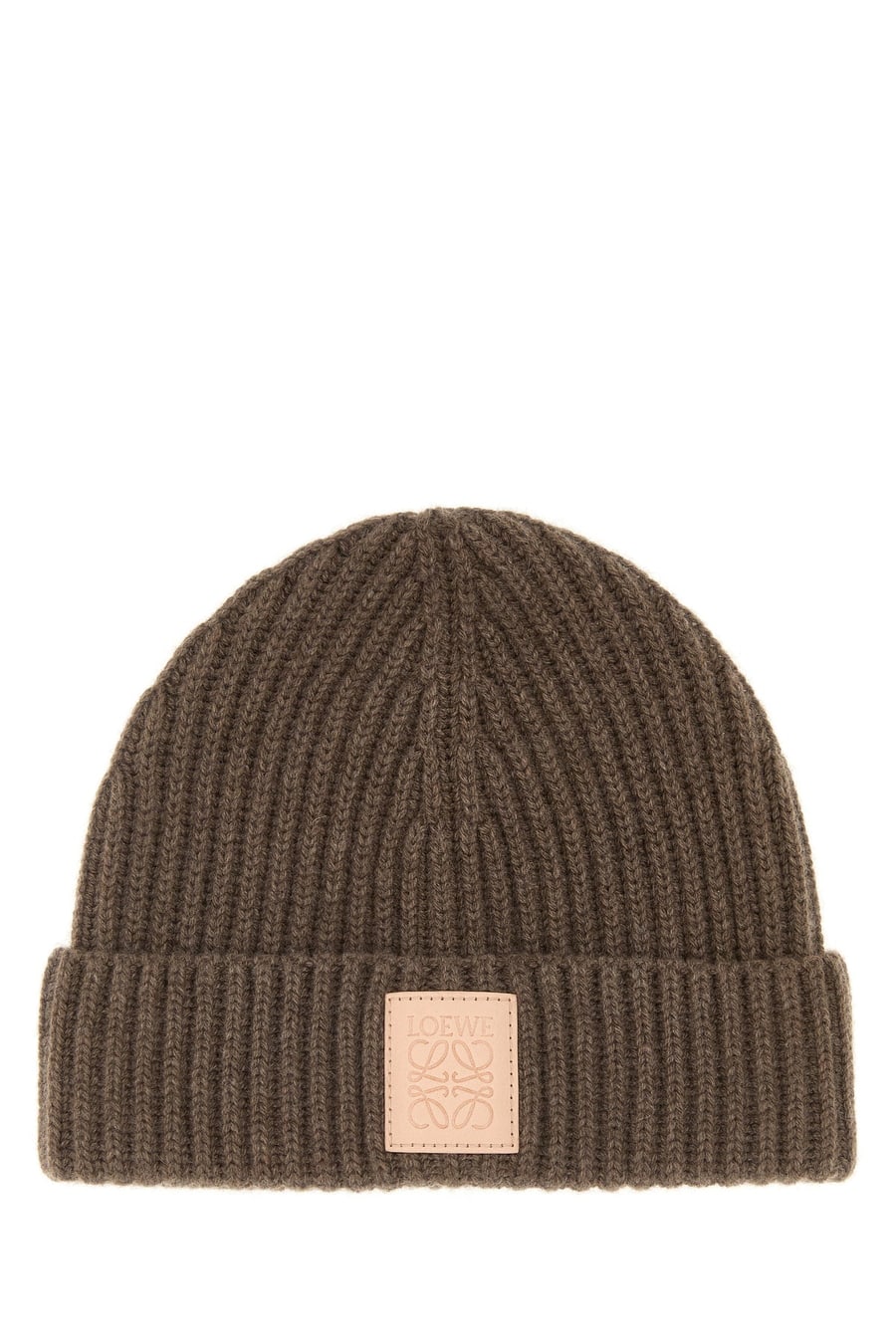 Loewe Cuffia in cashmere marrone