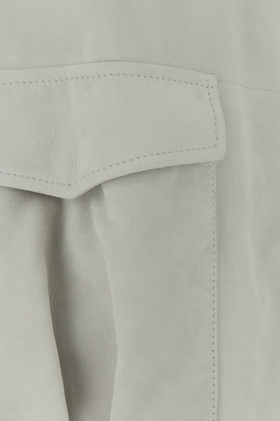 Loewe Giacca in pelle scamosciata gesso, view 5