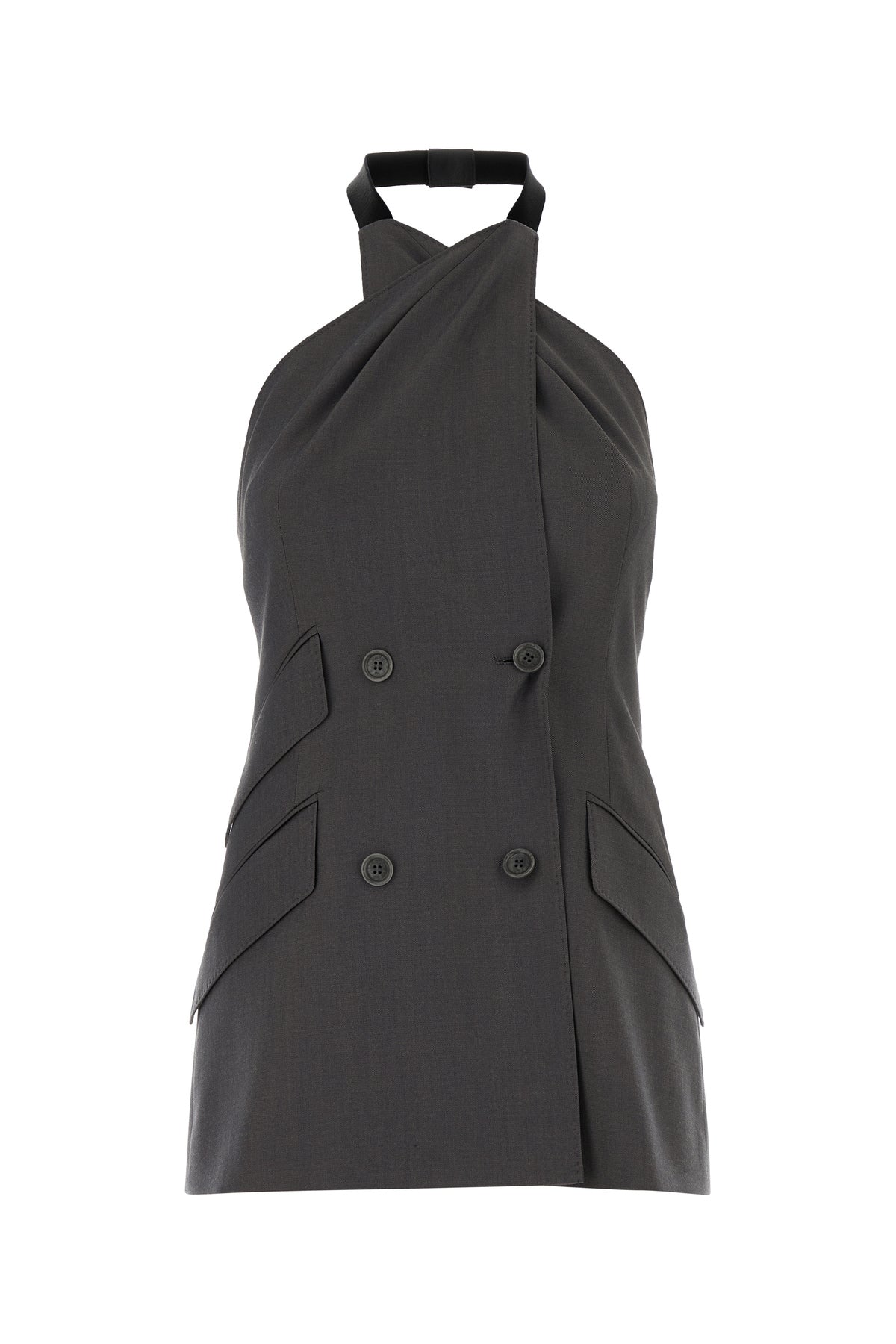 Max Mara Mini abito Ali in lana grigia