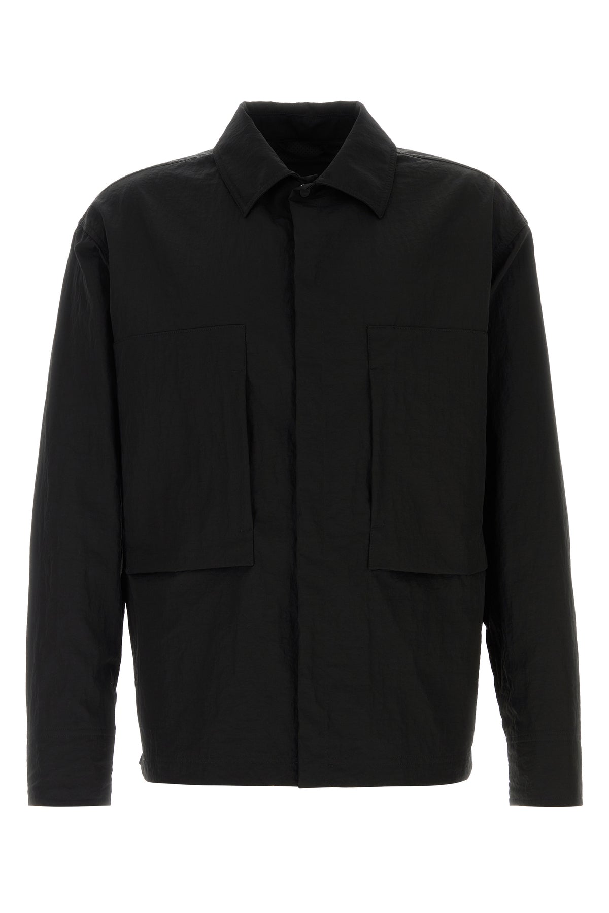 HERNO LAMINAR Giacca a vento in nylon nero