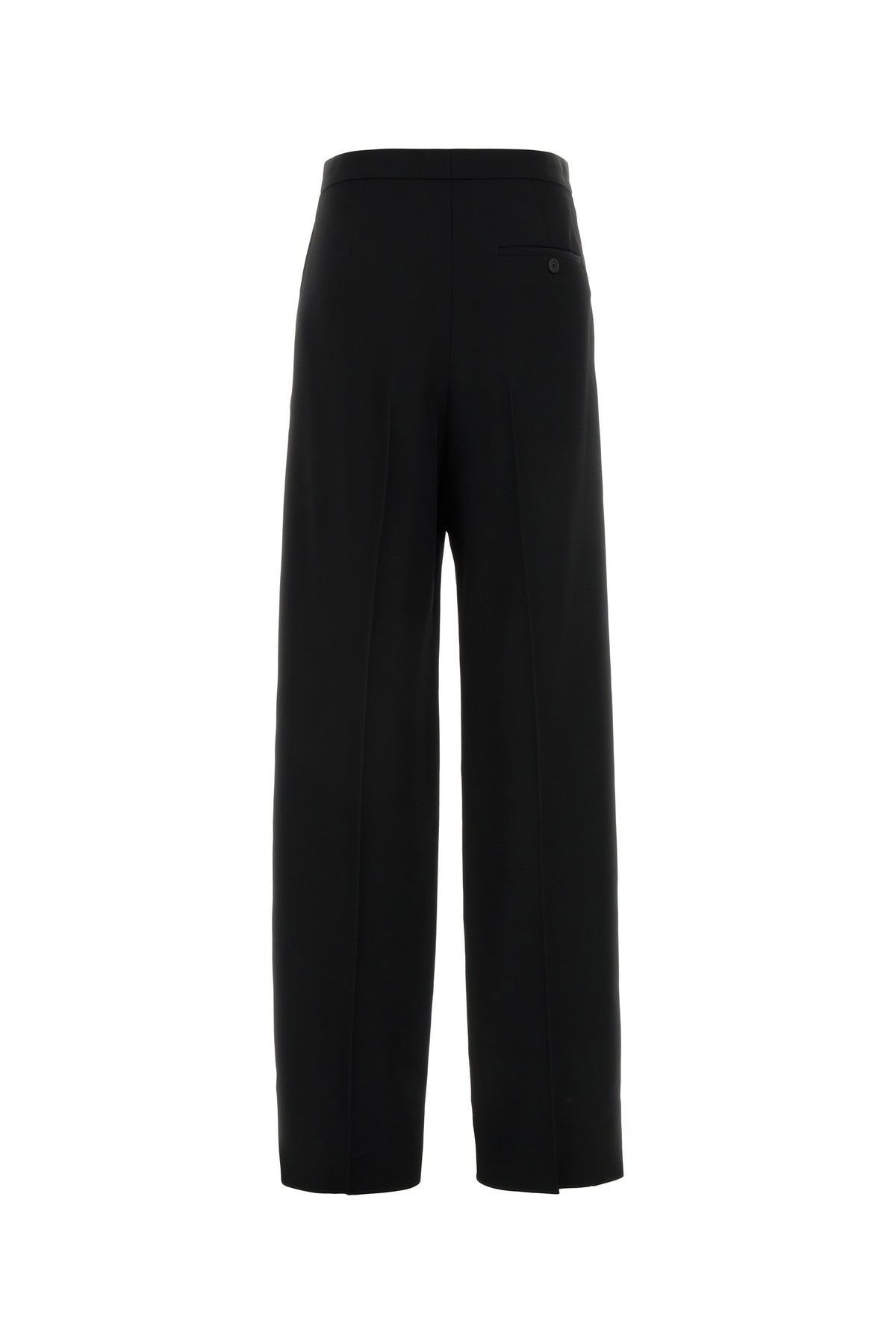 Balenciaga Pantalone palazzo in lana nera, view 2