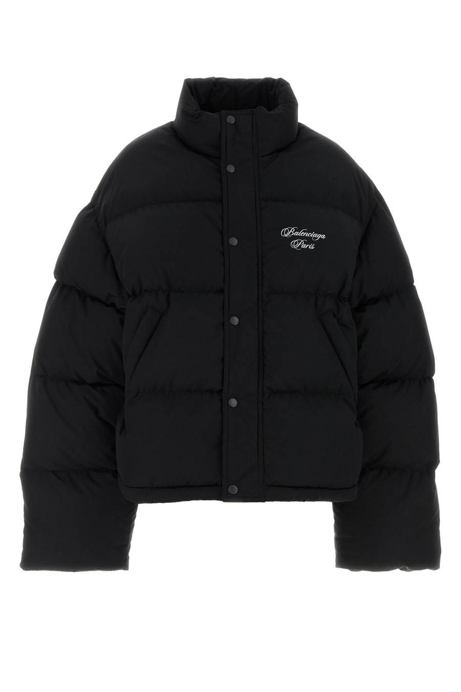 Balenciaga Piumino in misto cotone nero