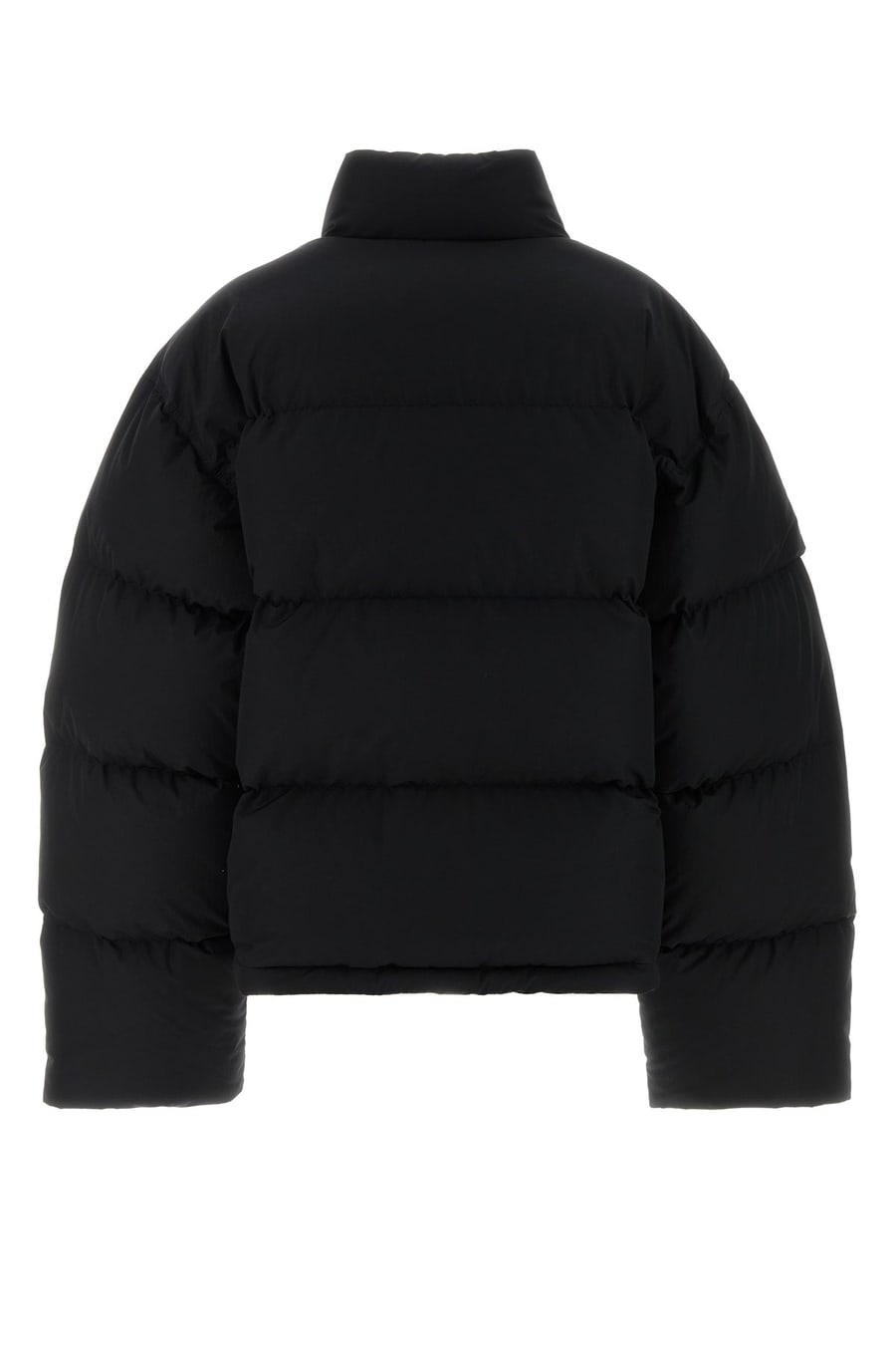 Balenciaga Piumino in misto cotone nero, view 2