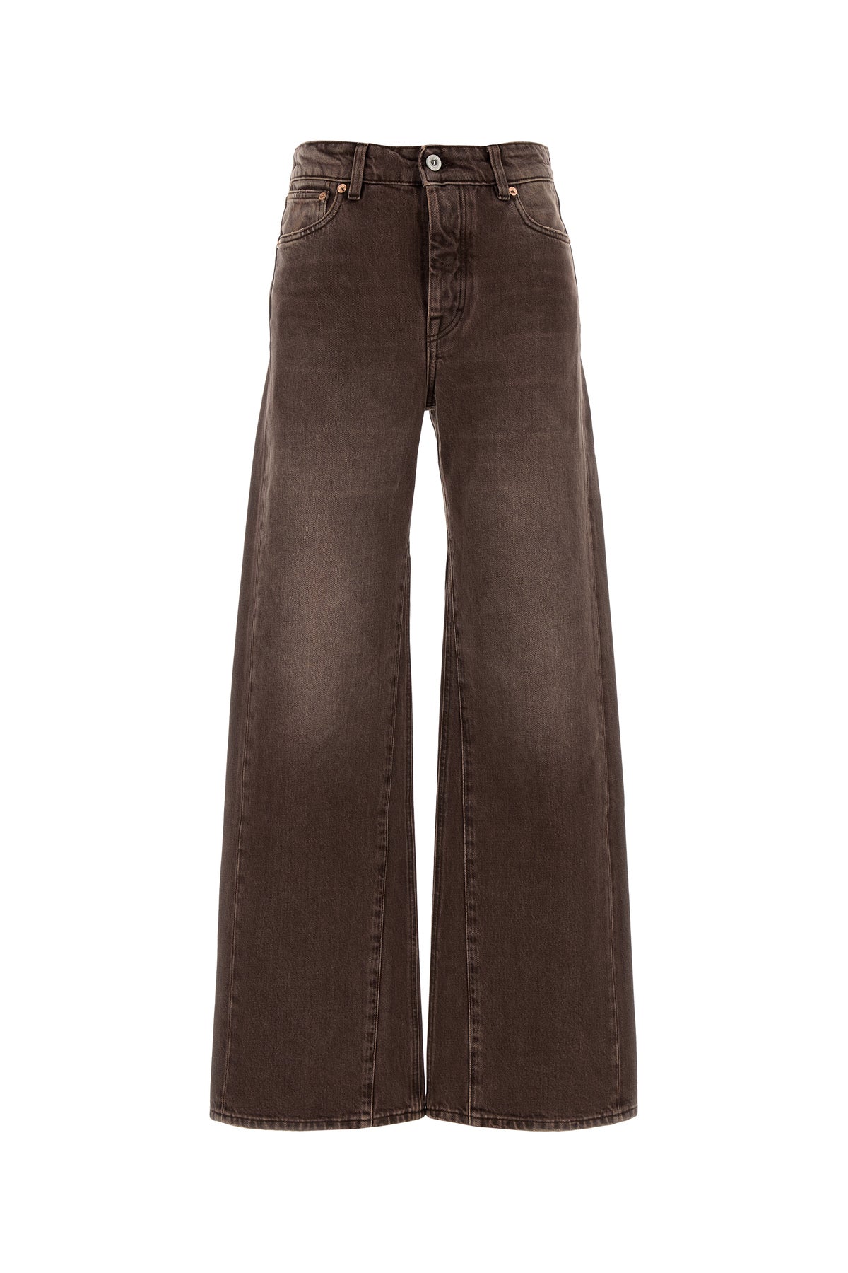 Our Legacy Jeans dalla gamba ampia in denim marrone