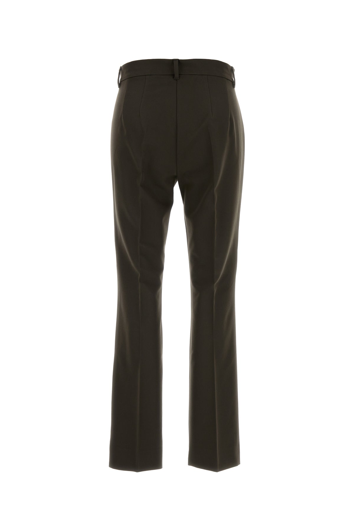 Max Mara Pantalone Fatina in misto cotone stretch fango, view 2
