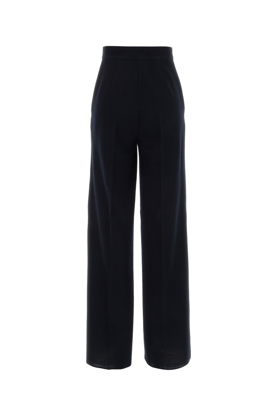 Max Mara Pantalone Attinia in lana blu notte, view 2