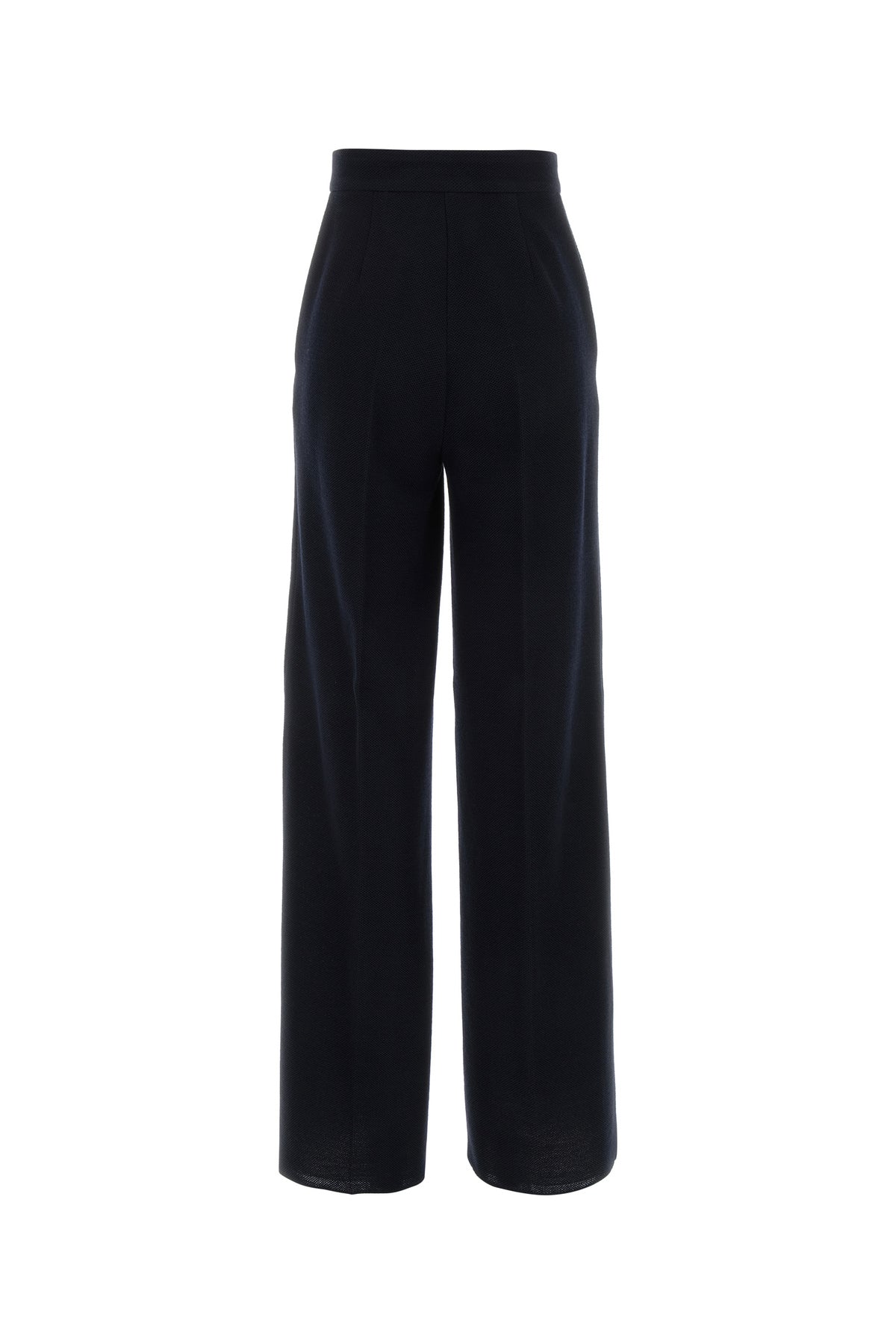Max Mara Pantalone Attinia in lana blu notte, view 2