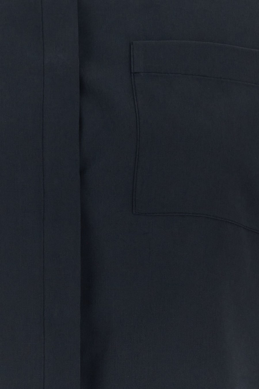Max Mara Camicia Siamese in seta blu navy, view 3