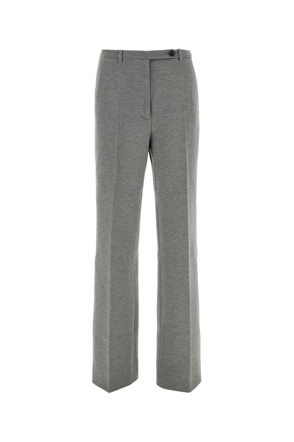 Miu Miu Pantalone in misto viscosa stretch grigia