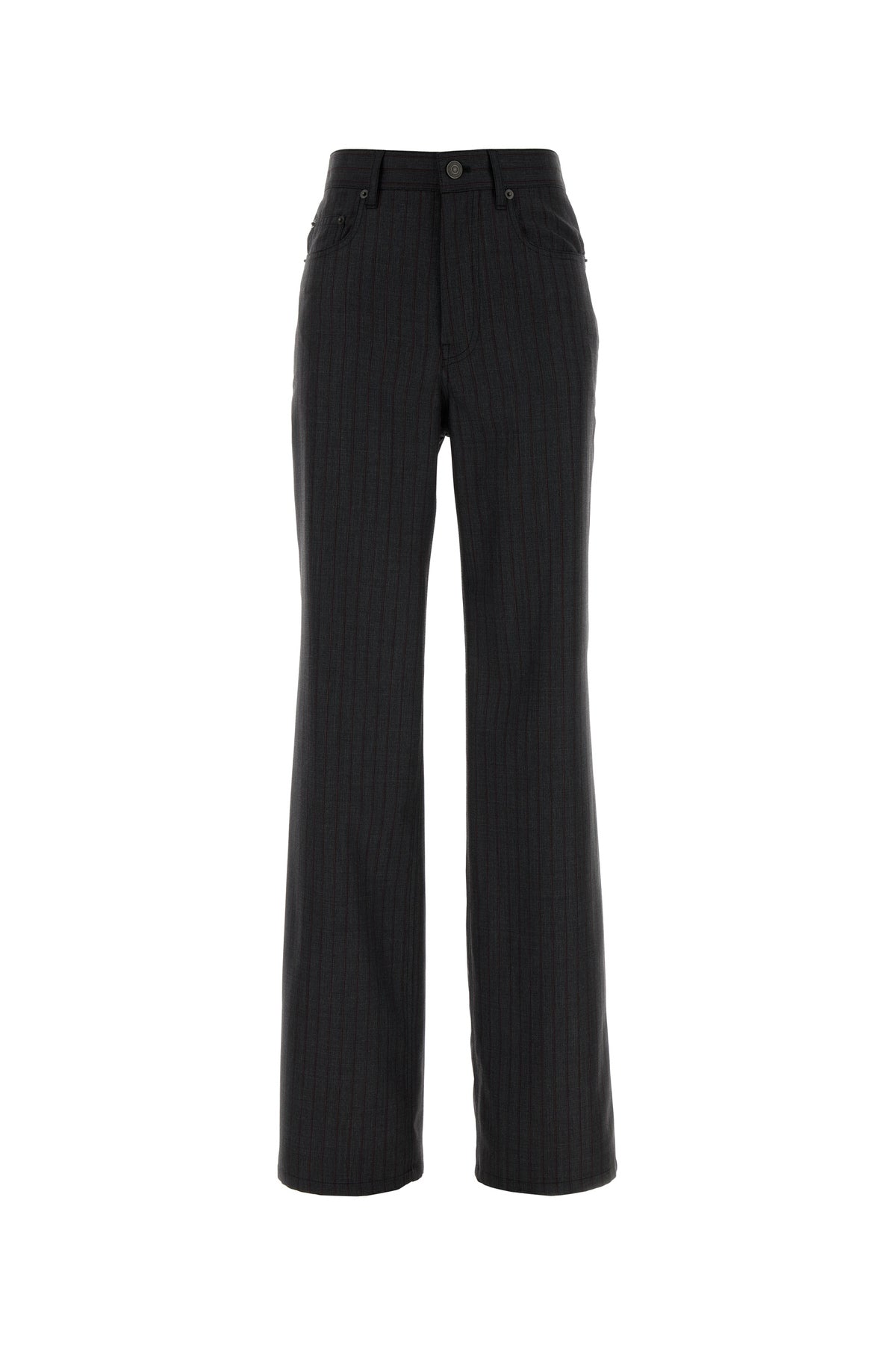 Balenciaga Pantalone palazzo in lana ricamata