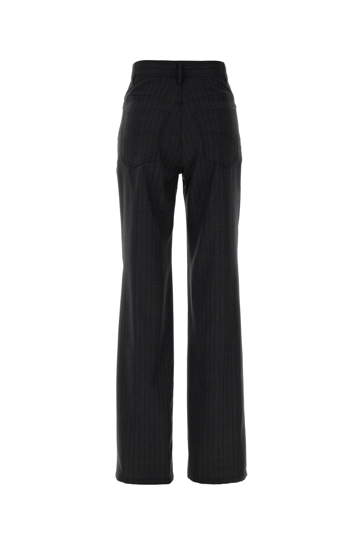 Balenciaga Pantalone palazzo in lana ricamata, view 2