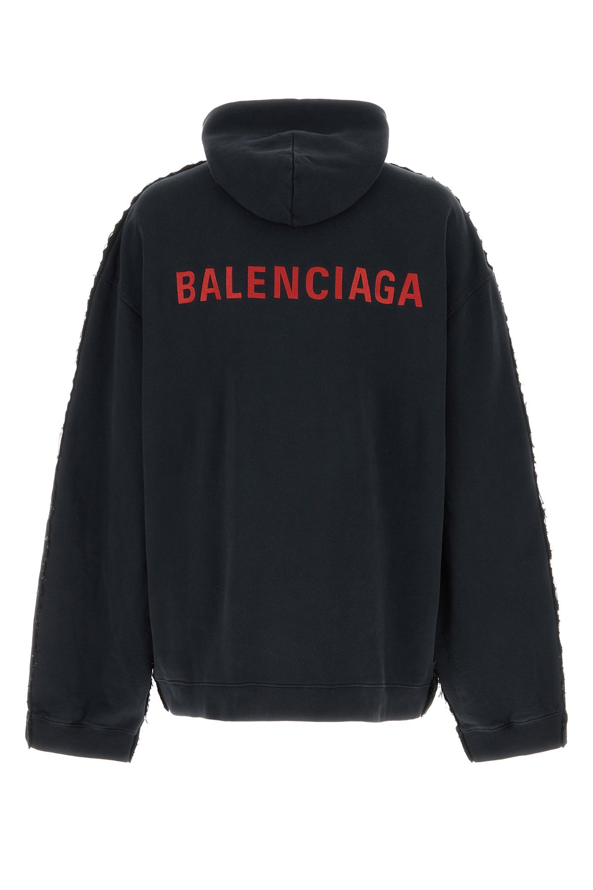 Balenciaga Giubbino bicolor in denim e jersey, view 2